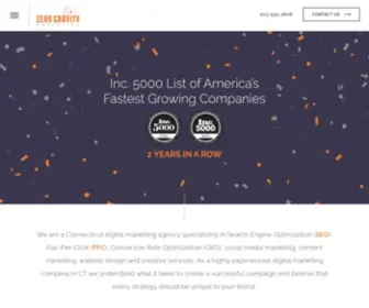 Zerogravitymarketing.com(Connecticut Digital Marketing & SEO Agency) Screenshot