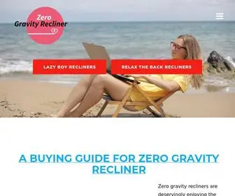 Zerogravityrecliner.org(Buyer's Guide for Zero Gravity Recliners) Screenshot