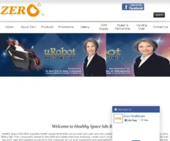 Zerohealthcare.com(Massage Chair Supplier Malaysia) Screenshot