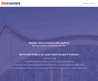 Zerolecture.com(No.1 Website Designing Company in Gurgaon) Screenshot