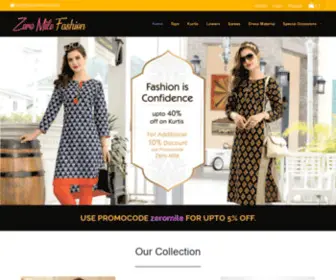 Zeromilefashion.com(Zero Mile Fashion) Screenshot