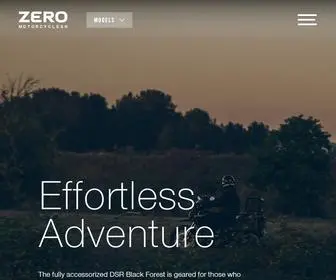 Zeromotorcycles.com(Zero Motorcycles) Screenshot