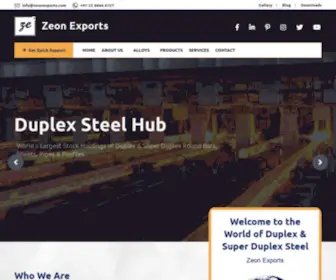 Zeronexports.com(Discover The World of Duplex Steels) Screenshot