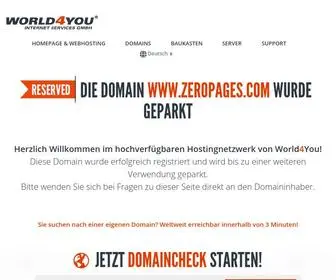 Zeropages.com(Diese Domain wurde geparkt) Screenshot