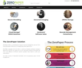 Zeropaper.co.za(Document Management) Screenshot