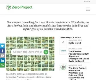 Zeroproject.org(For a world without barriers) Screenshot