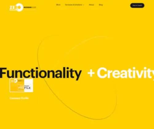 Zeropublicity.com(Zero Publicity Designing House) Screenshot