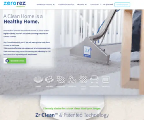 Zerorezcharleston.com(Zerorez Carpet Cleaning) Screenshot