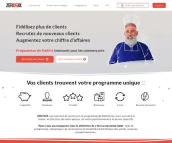 Zerosix.com(Fidélisation client pour les commerçants) Screenshot