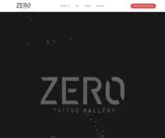 Zerotattoo.co.uk(Zero Tattoo Gallery in Chesterfield Town Centre) Screenshot