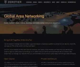 Zerotier.com(Global Area Networking) Screenshot