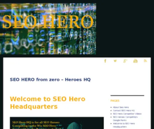 Zerotoheroseo.com(Zero To Hero SEO) Screenshot