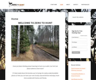 Zerotohunt.com(Zero to Hunt) Screenshot