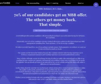 Zerotombb.com(Looking to get into a top management consulting firm) Screenshot
