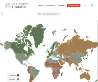 Zerotracker.net(Net Zero Tracker) Screenshot