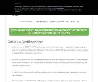Zerotruffe.it(La Certificazione) Screenshot