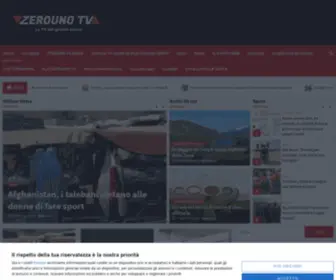 Zerounotv.it(Zerouno TV) Screenshot