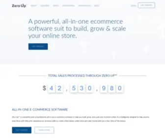 Zeroup.co(Advanced eCommerce Technology) Screenshot
