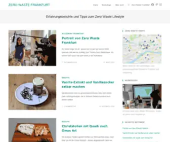 Zerowastefrankfurt.de(Zero Waste Frankfurt) Screenshot