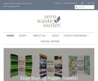 Zerowasteoutlet.com(Zero Waste Outlet) Screenshot