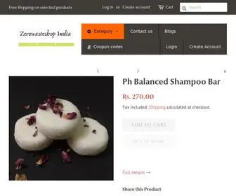 Zerowasteshop.in(ZerowasteShop India) Screenshot