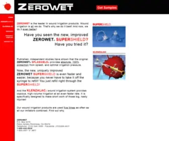 Zerowet.com(Wound irrigation) Screenshot