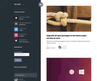 Zerowp.com(Building the Web) Screenshot
