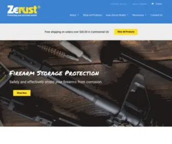 Zerustproducts.com(Rust Prevention Products) Screenshot