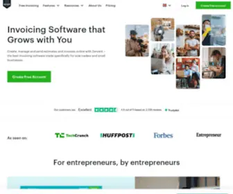 Zervant.com(Invoicing software) Screenshot