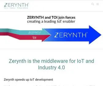 Zerynth.com(We bring your company) Screenshot