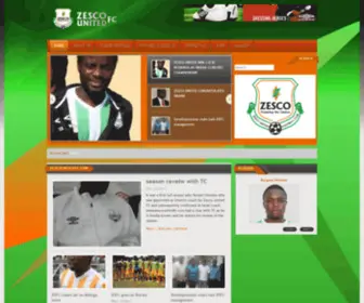 Zescounitedfc.com(ZESCO United fc) Screenshot