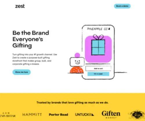 Zest.co(Make online gifting a breeze) Screenshot