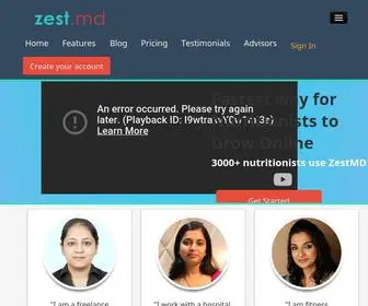 Zest.md(Online Diet Clinic software for Nutritionists & Dieticians) Screenshot