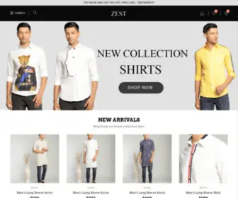 Zestclothing.co.in(Bespoke Your Style) Screenshot