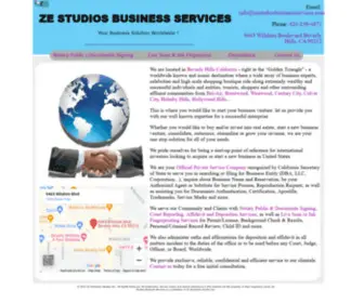 Zestudiosbusinessservices.com(Notary Public & Signing Agent) Screenshot