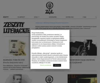 Zeszytyliterackie.com(W Zeszytach) Screenshot