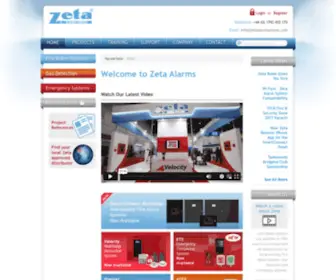 Zetaalarmsystems.com(Zeta Alarms Ltd) Screenshot