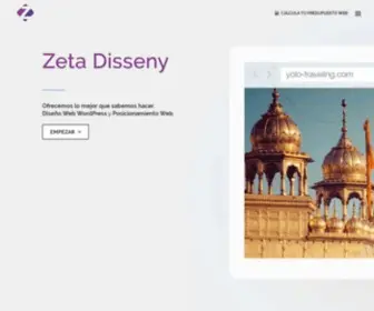 Zetadisseny.es(Estudio de diseño y creación de páginas web) Screenshot