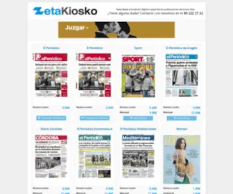 Zetakiosko.com(Kiosko Publicaciones Grupo Zeta en PDF) Screenshot