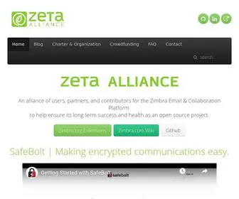 Zetalliance.org(An alliance of users) Screenshot