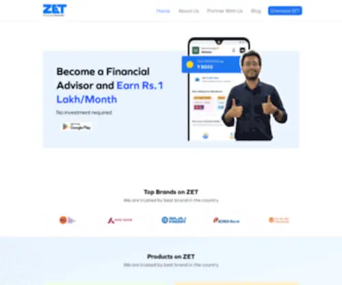 Zetapp.in(Apply for your Perfect Credit Card on ZET) Screenshot