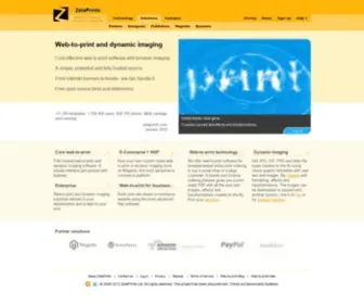 Zetaprints.com(Web-to-Print & Dynamic Imaging) Screenshot