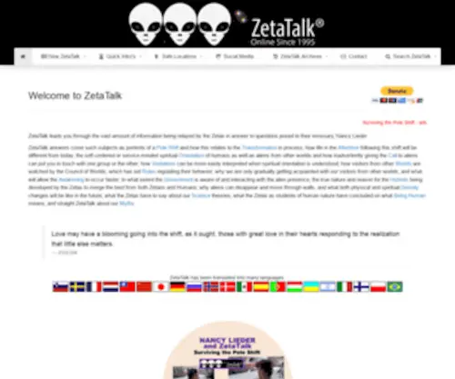 Zetatalk4.com(ZetaTalk) Screenshot