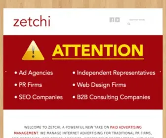 Zetchi.com(The PPC Outsourcing Company) Screenshot