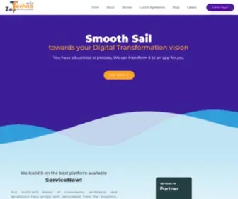 Zetechno.com(ServiceNow Partner) Screenshot