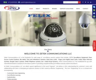 Zetekuae.com(Zetek UAE) Screenshot