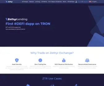 Zethyr.exchange(Zethyr dex aggregator) Screenshot