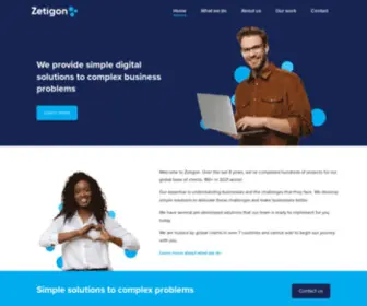 Zetigon.com(We solve business problems) Screenshot