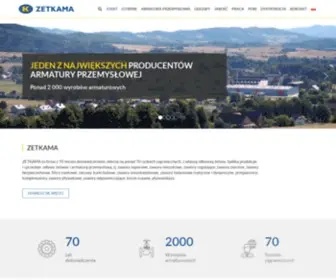 Zetkama.fr(Fabricant de vannes industrielles et de fonte) Screenshot