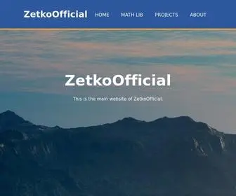 Zetkoofficial.com(This is the homepage of ZetkoOfficial) Screenshot